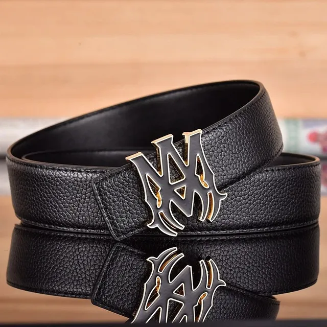 Logo Buckle Belt Metallic Logo