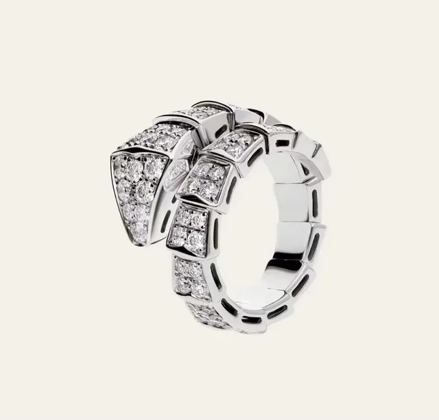 Bulgari Serpenti Viper Ring Pavé Diamond