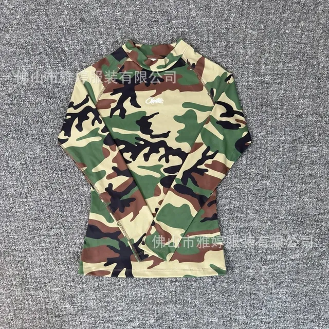 Corteiz Long-Sleeve Rash Guard Camouflage Print