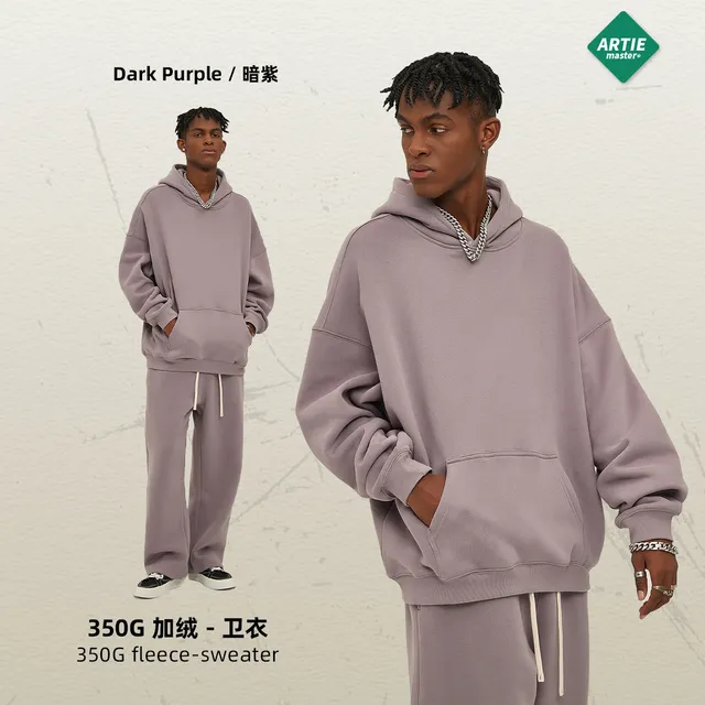 Artie Master Fleece Sweater Dark Purple