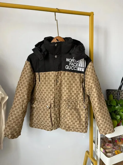 Gucci × The North Face Collaboration Puffer Jacket GG Monogram