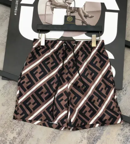 Fendi FF Logo Shorts Brown Monogram