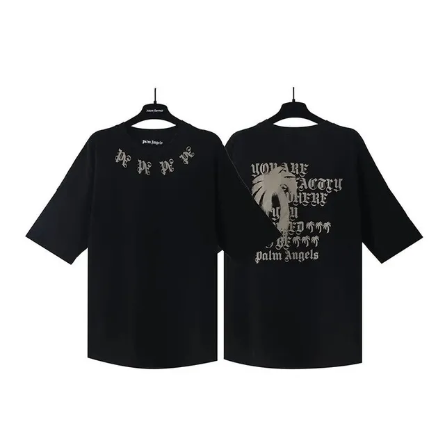 Palm Angels Graphic Tee Palm Tree Print