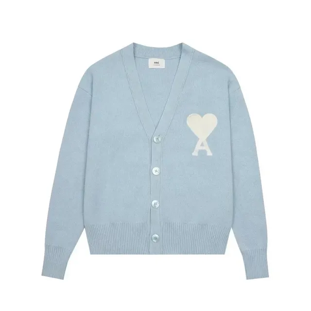 AMI Paris Cardigan Heart Logo
