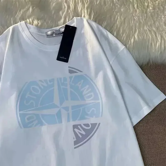 Stone Island T-Shirt Compass Logo Print