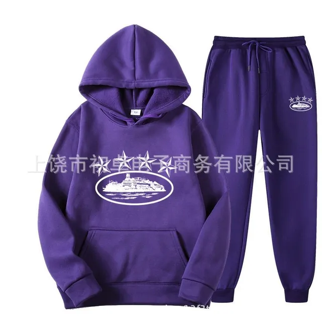 Hoodie and Joggers Set Star Graphic