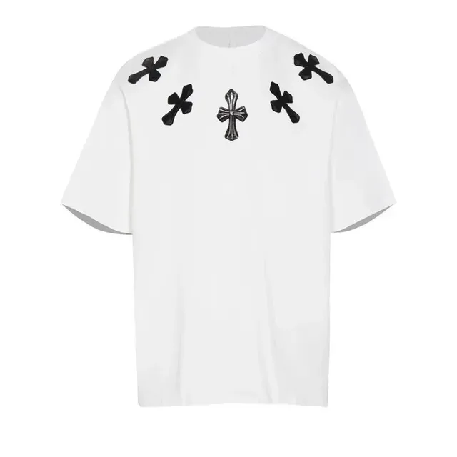 Chrome Hearts Cross Embroidered Tee Black Crosses