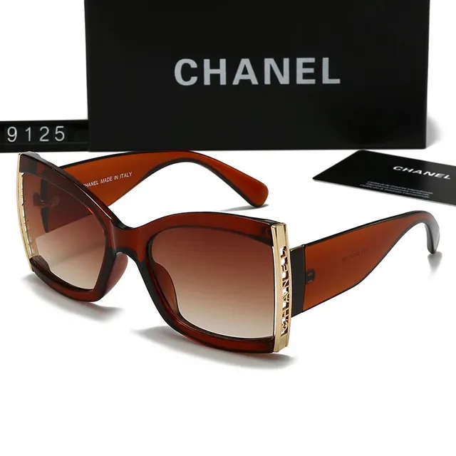 Chanel Sunglasses Gradient Lens with Gold Logo Trim