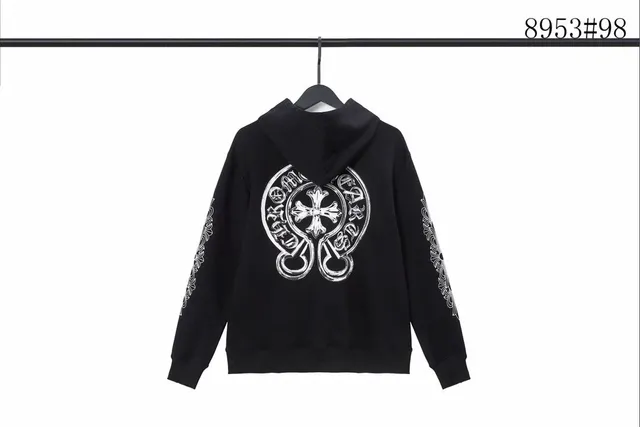 Chrome Hearts Hooded Sweatshirt Cross Logo Print