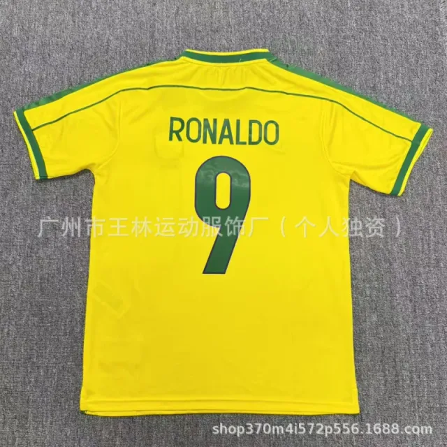 98 brazil home yellow (no. 9)