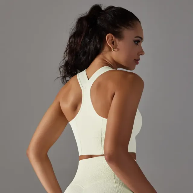 6621 elastic bra-White
