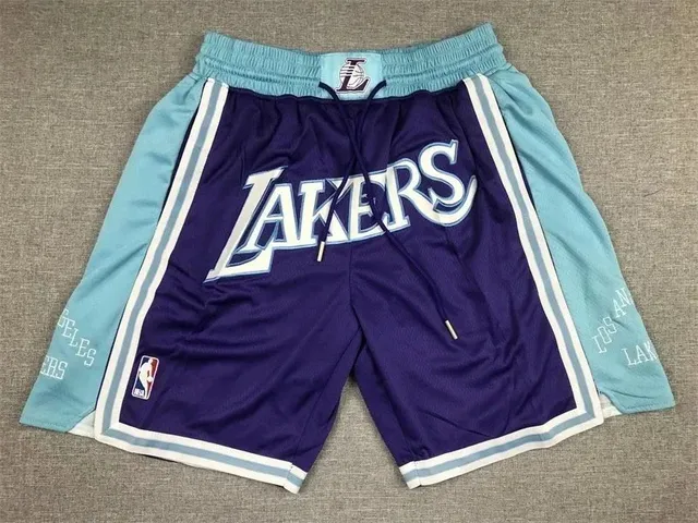 Adidas Lakers Mesh Shorts Purple/Turquoise