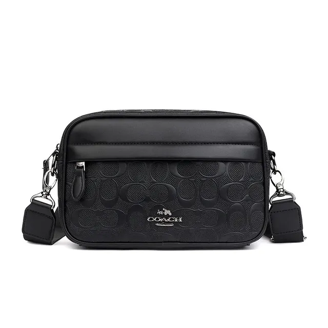 Coach Shoulder Bag Signature Embossed