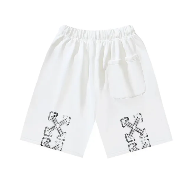 Off-White Shorts Industrial Cross Print