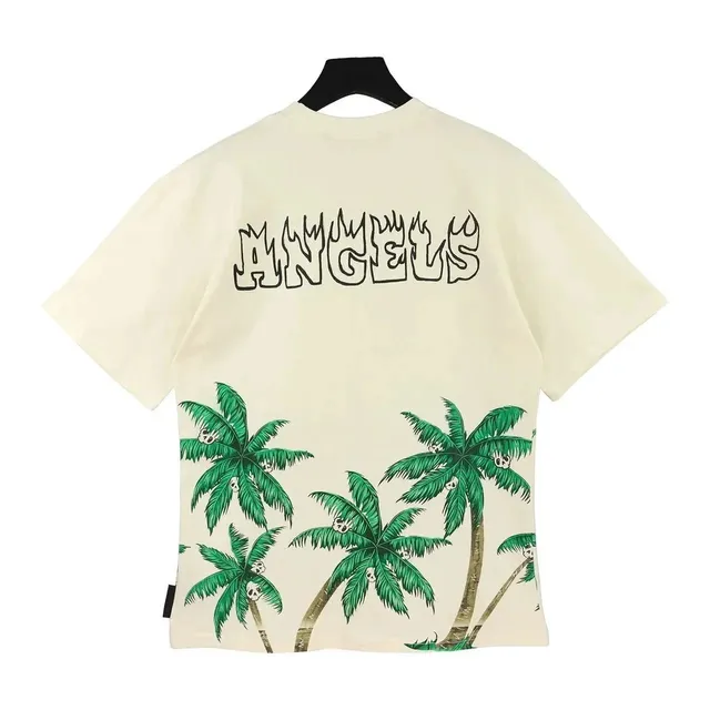 Palm Angels Angels Palm Tree Tee Skull Palm Print