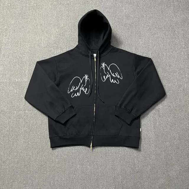 Corteiz Dove Graphic Zip-Up Hoodie
