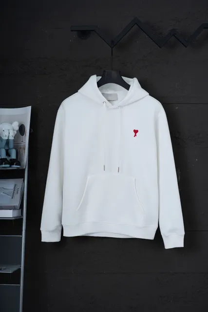 White 922 small heart thick hooded design