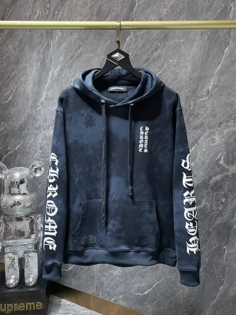 Chrome Hearts Hoodie Gothic Logo Print