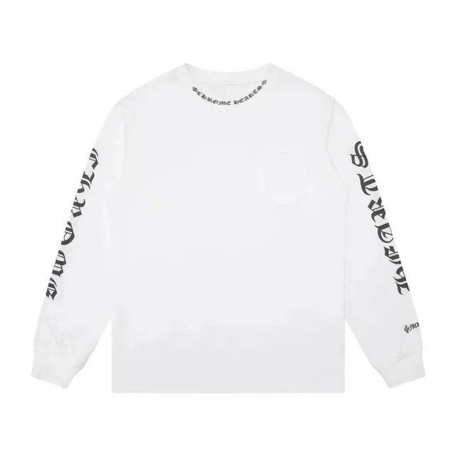 Chrome Hearts Long Sleeve Pocket Tee Cross Logo Sleeve