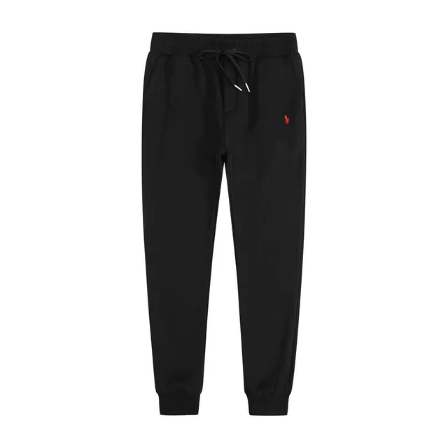 K001A velvet black red label sweatpants