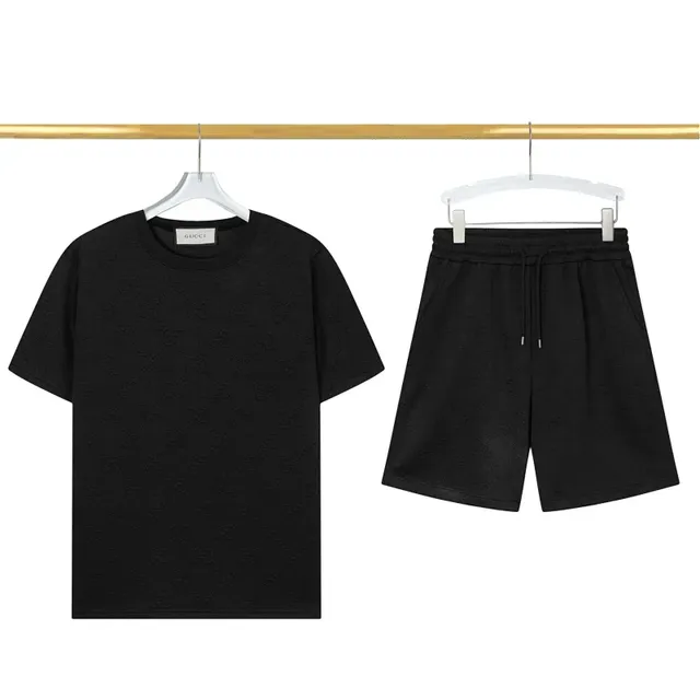 Gucci T-Shirt and Shorts Set Monogram Texture