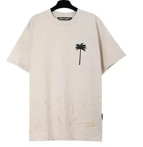 Palm Angels Palm Tree Tee Splatter Print