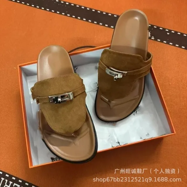 Hermès Oran Sandal Suede and Leather