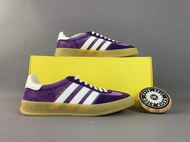 Adidas × Gucci Superstar Purple Suede