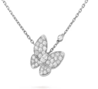 Van Cleef & Arpels Butterfly Pendant Pavé Diamond