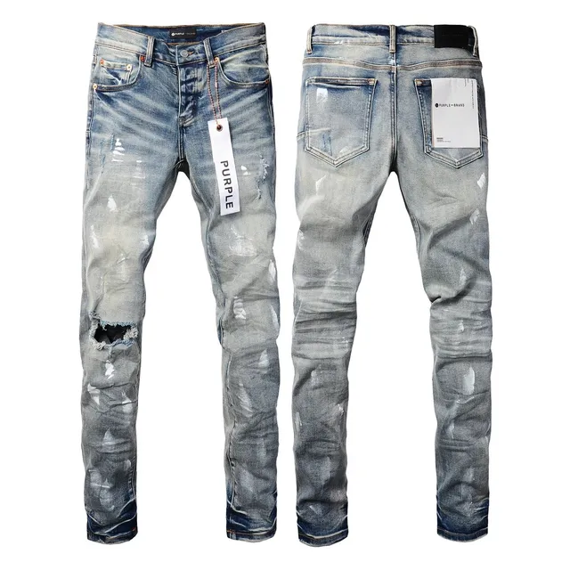 Purple Brand Distressed Slim Fit Jeans