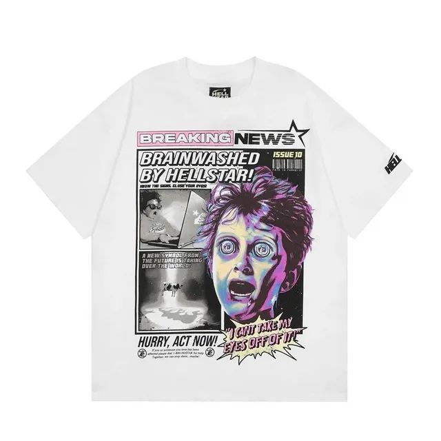 Hellstar Graphic Tee Breaking News Print