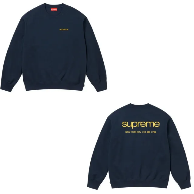 E557SUPREMENYCCrewneck Royal Blue