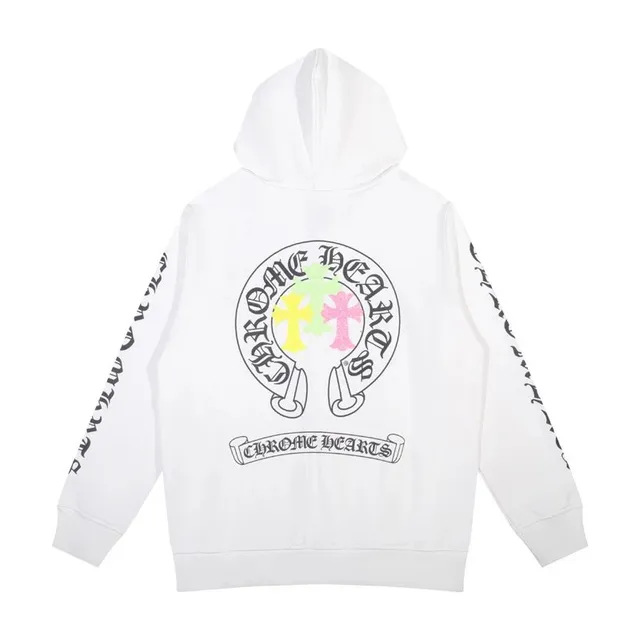 Hooded Sweatshirt Chrome Hearts Logo Print