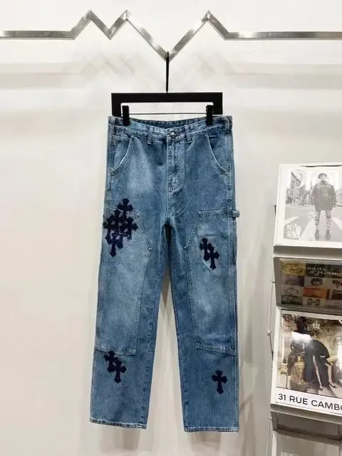 Chrome Hearts Cross Patch Jeans