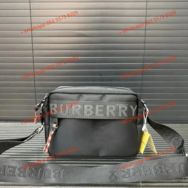 Burberry Logo Strap Bag Monogram Web