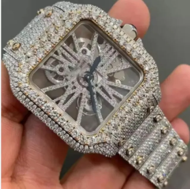 Santos de Cartier Fully Encrusted Diamond