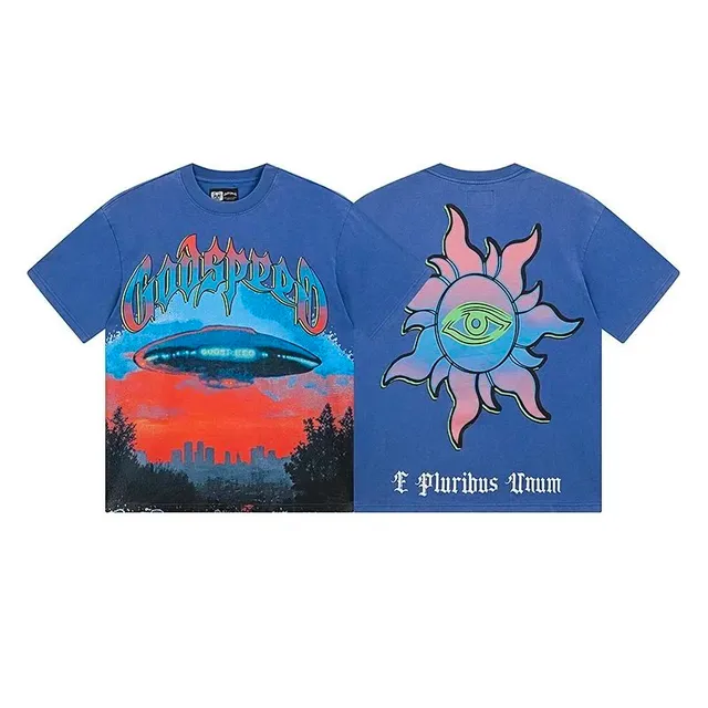 Godspeed Graphic T-Shirt UFO Print