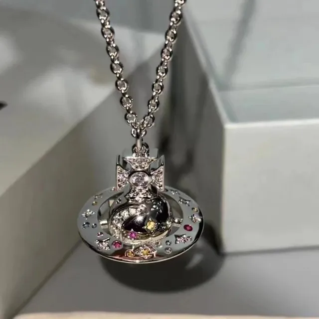 Vivienne Westwood Orb Pendant Necklace Crystal-Embellished