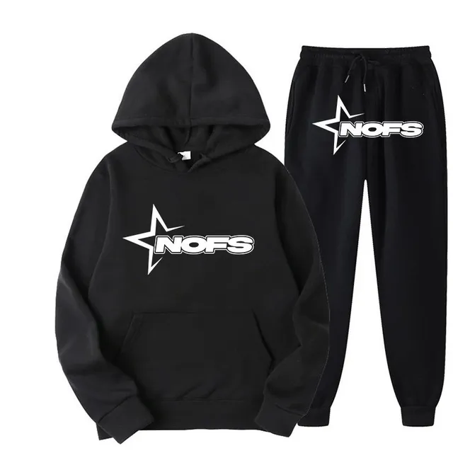 Corteiz Hoodie and Joggers Set Star Logo