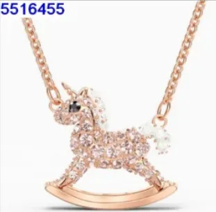Swarovski Rocking Horse Pendant Crystal-Embellished