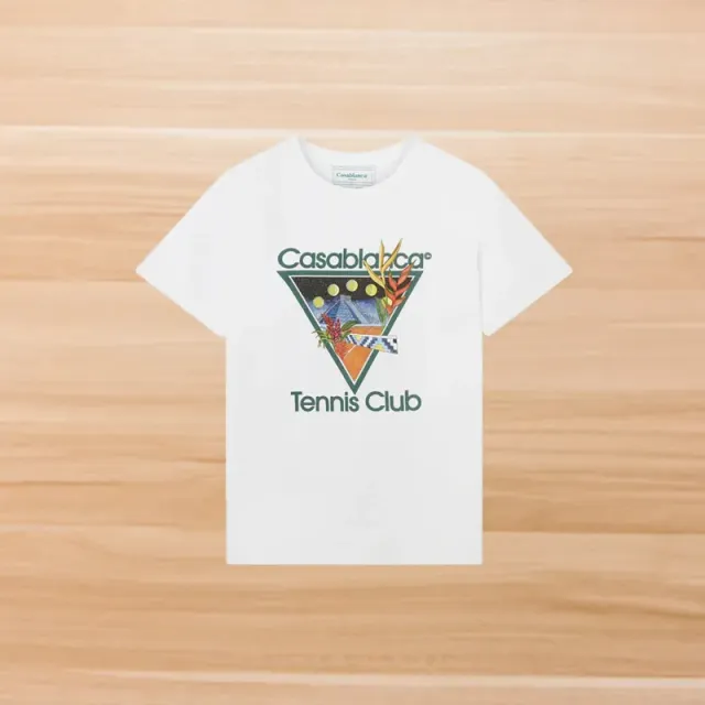 Casablanca Tennis Club Tee Graphic Triangle Print