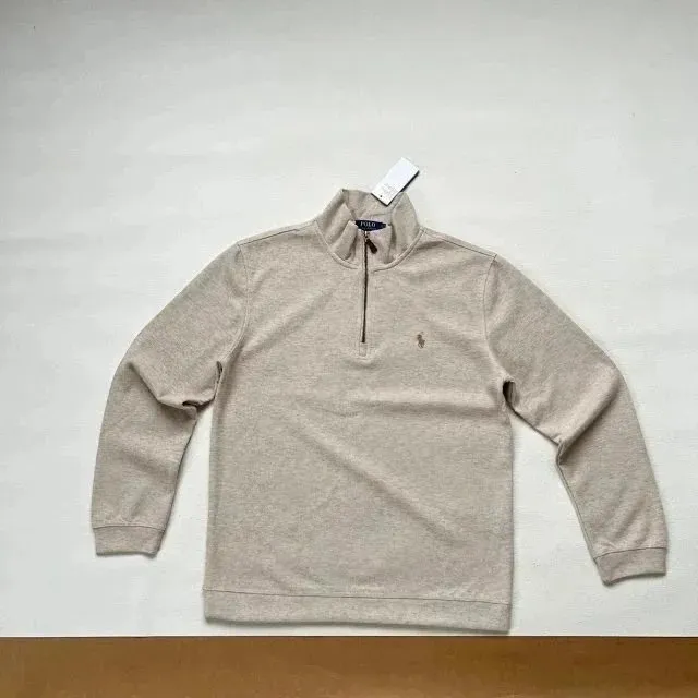 Polo Ralph Lauren Quarter-Zip Pullover Heather Beige