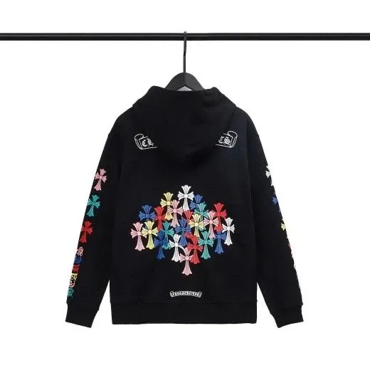 Chrome Hearts Hoodie Multi-Color Cross Embroidery
