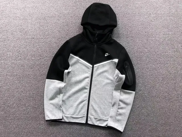 Nike Tech Fleece Hoodie Black/Heather Grey