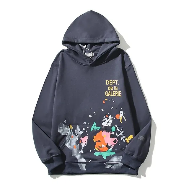 Gallery Dept. Hoodie Paint Splatter Graphic