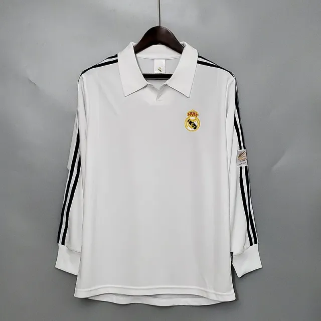 2002 real madrid home long sleeves