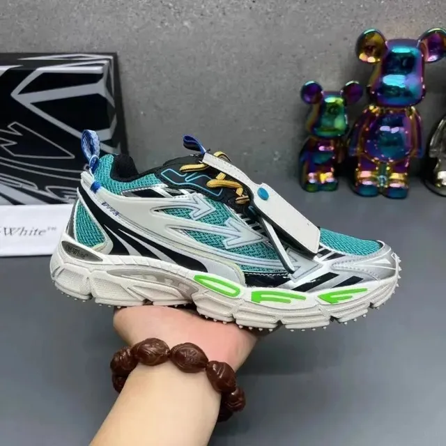 Off-White x Nike Air Zoom Spiridon Teal Green
