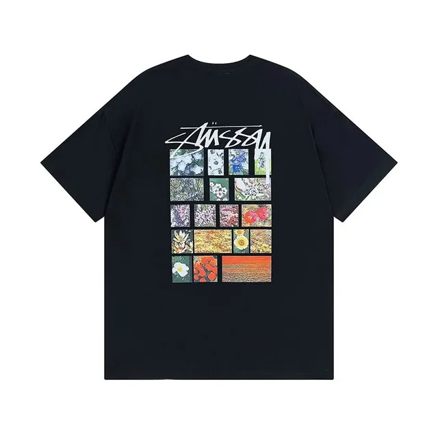 Stüssy Graphic Tee Floral Grid Print