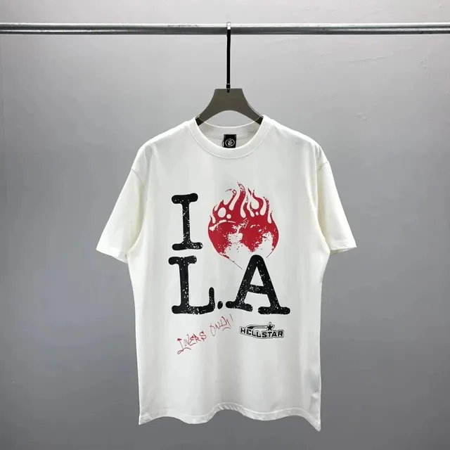 Hellstar I L.A. Graphic Tee Flame Globe Print
