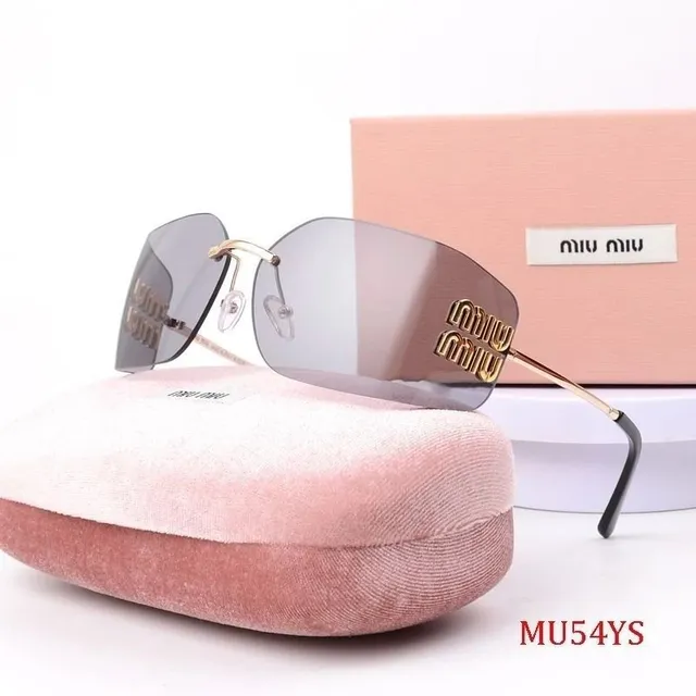 Miu Miu Sunglasses Gold Logo Detail